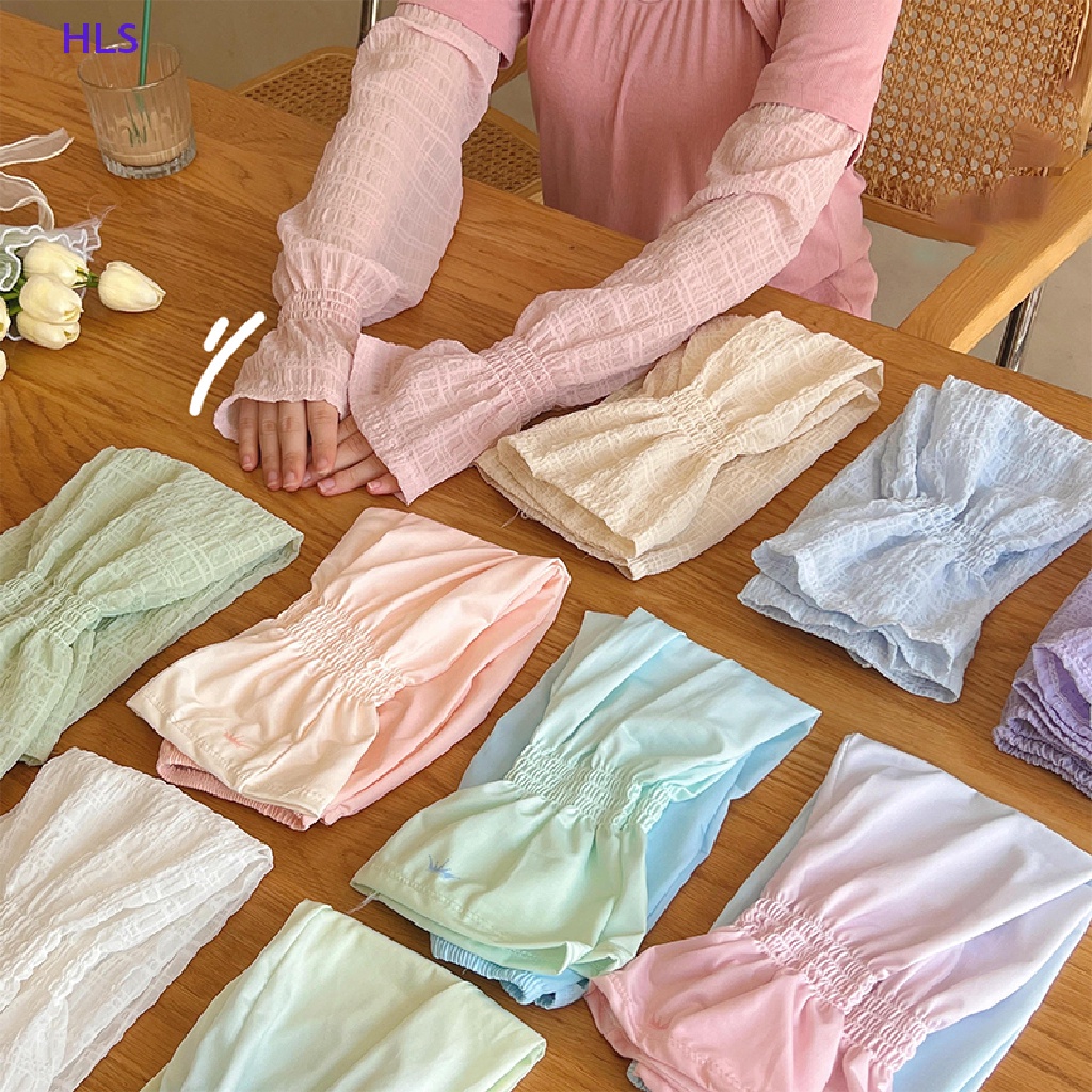 Vỏ Bọc Cánh Tay Bằng Lụa Lạnh Màu Gradient Chống Nắng Chống Tia UV Cho Chạy Bộ / Đạp Xe / Câu Cá