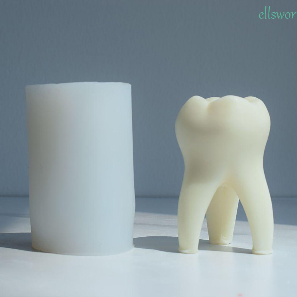 1 Khuôn Làm Sô Cô La Hình Chiếc Răng Bằng Silicone DIY