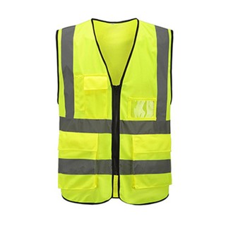 Multi-pocket Reflective Vest Riding Traffic Vest Safety Railway Coal Vest