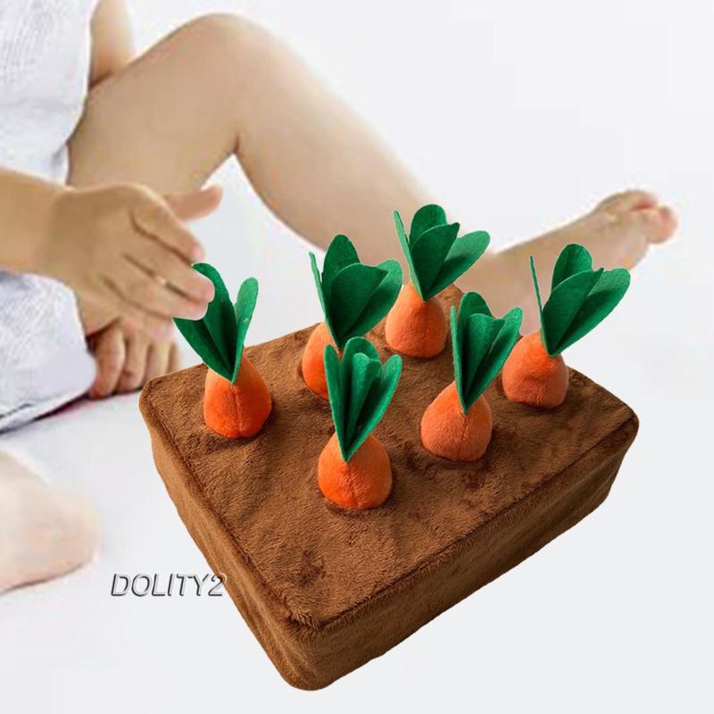 [Dolity2] Đồ Chơi Thảm Cà Rốt Nhồi Bông Cho Thú Cưng