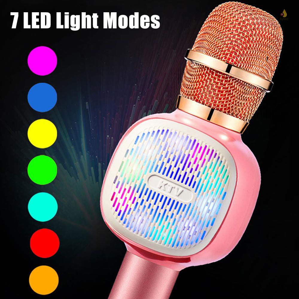 Micro Karaoke Không Dây Có Hiệu Ứng Đèn LED Dành Cho Trẻ Em