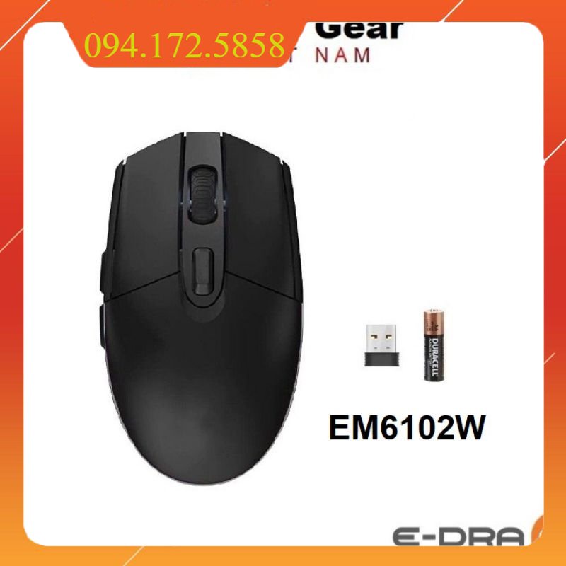 Giá siêu sốc Chuột Gaming không dây E-DRA EM6102w chuyên game FPS,Moba - Bảo hành 12 tháng ( Hàng chính hãng )