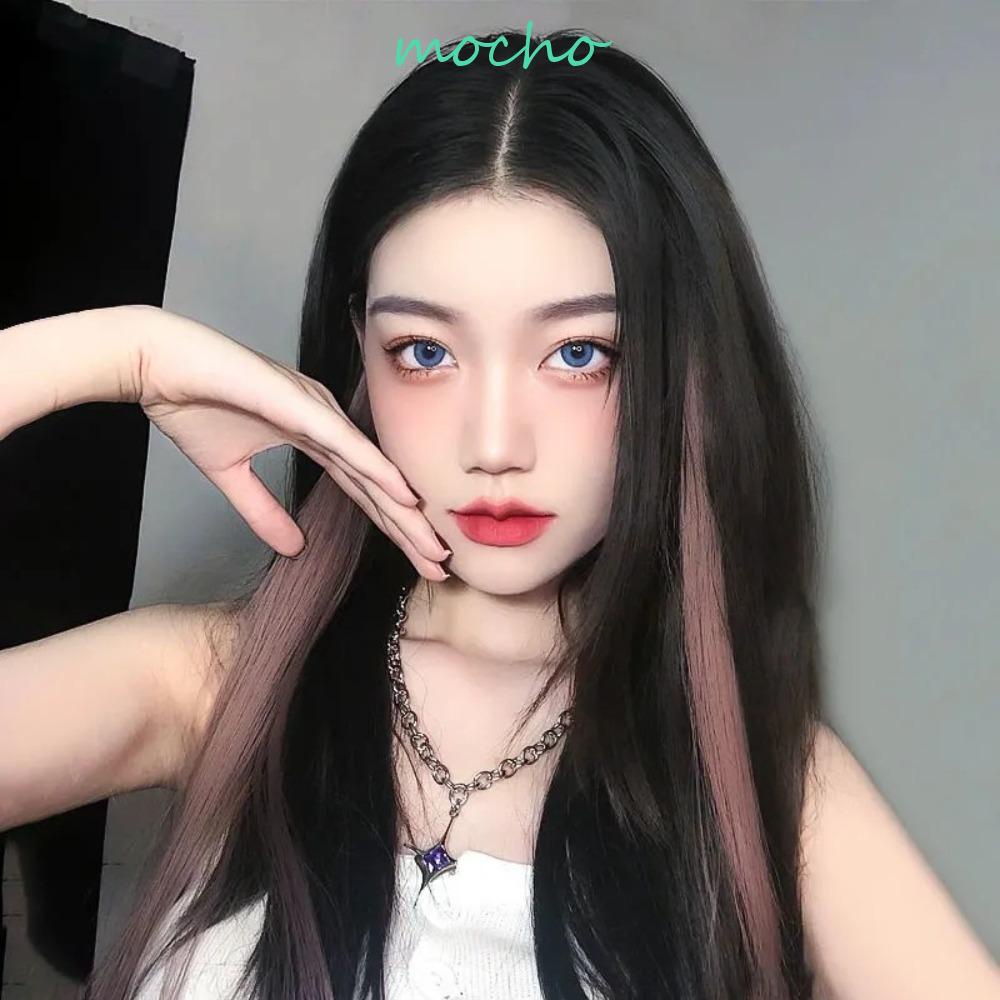 Tóc Giả Có Kẹp Bên Hông Màu Sắc Gradient Cá Tính Cho Nữ