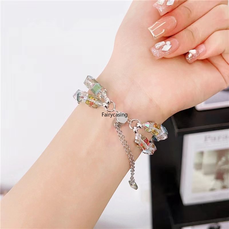 Dây Đeo Đồng Hồ Bằng Kim Loại Màu Gradient Cho Apple Watch 49mm 45mm 44mm 42mm 5 4 3 2 1 8 Ultra 7 6 41mm 40mm 38mm SE