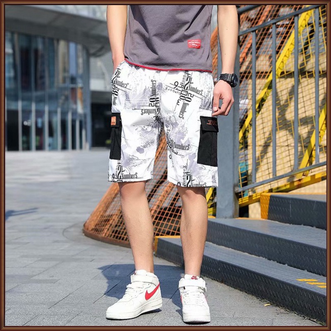 Quần Lửng Thể Thao Phối Nhiều Túi Thời Trang Xu Hướng Cho Nam