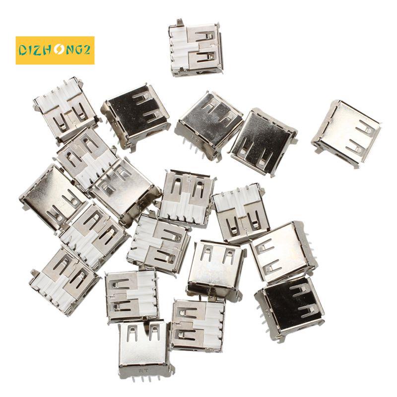 Set 20 Giắc Nhận USB Loại A 4-Pin DIP