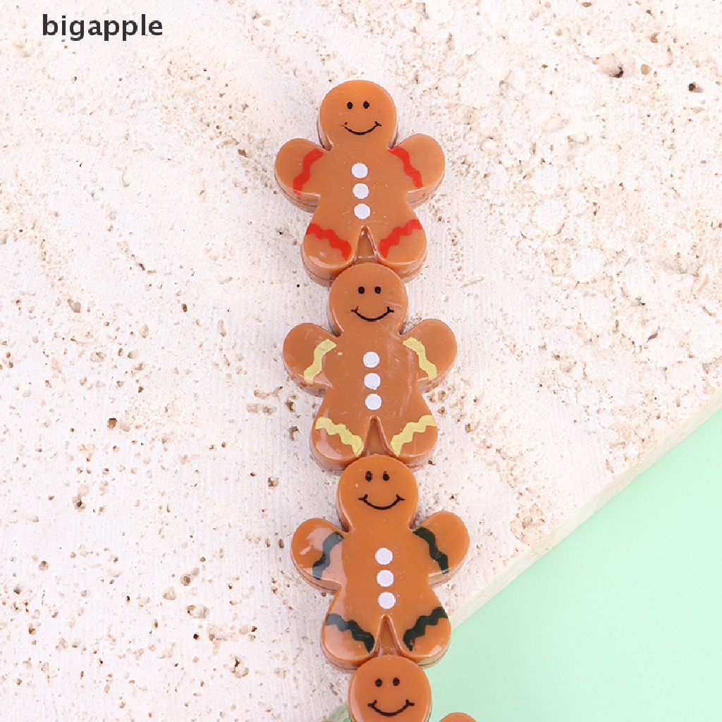 Bigapple Bộ 5 Bút Chì Vẽ Xếp Chồng Lên Nhau Hình Bánh Gừng Giáng Sinh Dành Cho Học Sinh RDG