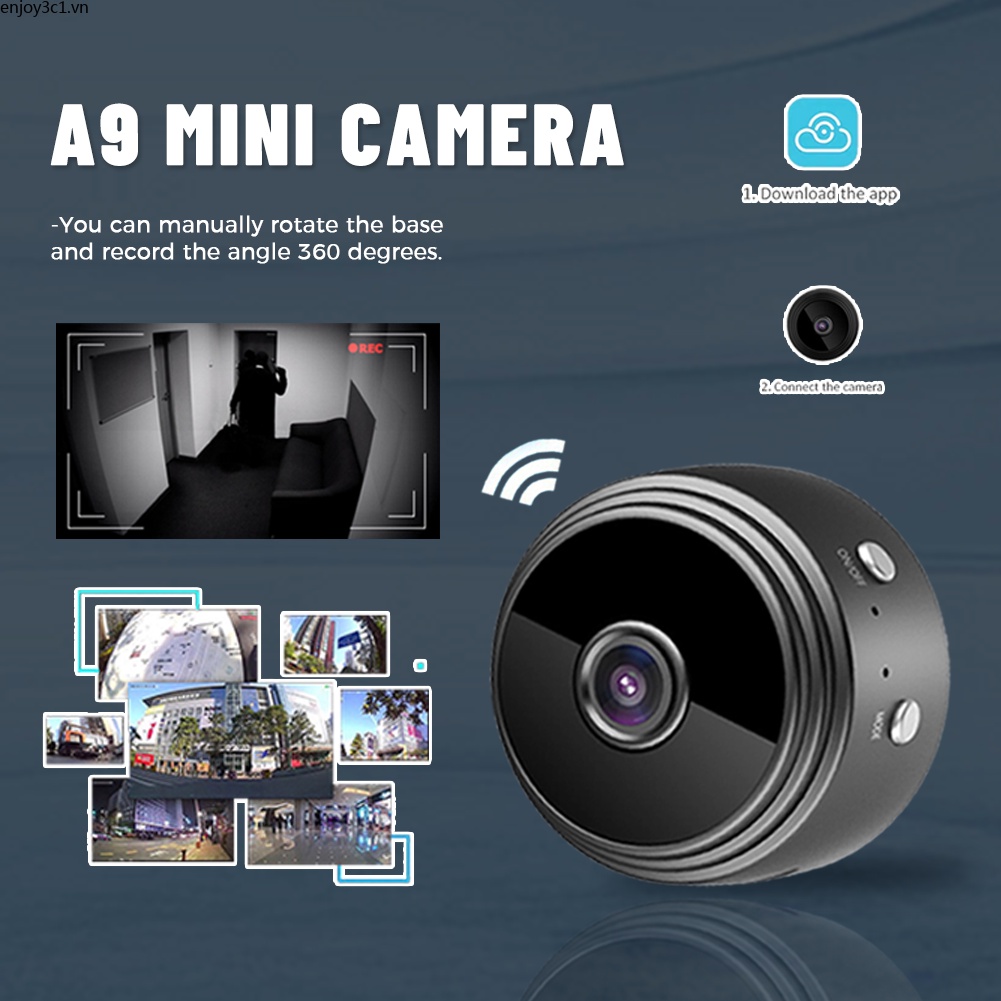 Camera A9 1080P Camera Quan Sát Kết Nối Wifi Với Điện Thoại Di Động Webcam Giám Sát Mạng Ip Wifi Không Dây An Ninh LIFE08