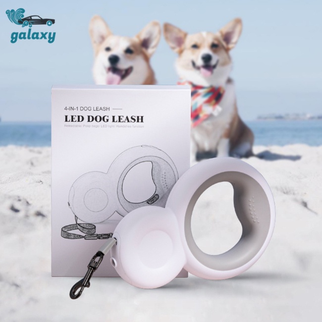 Galaxy Dây Dắt Thú Cưng Đi Dạo Tự Động Có Đèn Led An Toàn