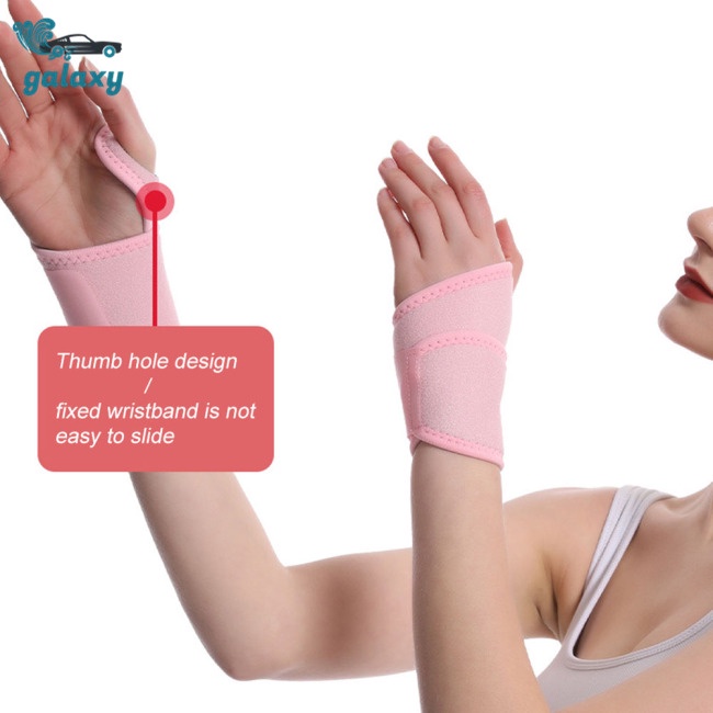 Galaxy 1 Cặp Đai Quấn Cổ Tay Thoáng Khí Điều Chỉnh Được Kèm Miếng Dán Ma Thuật Hỗ Trợ Giảm Đau Khớp
