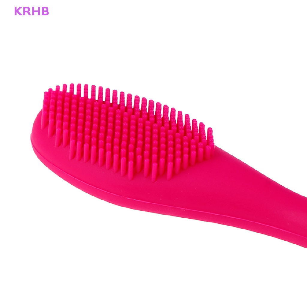 Bàn Chải Silicone Rửa Mặt Mát Xa Tẩy Tế Bào Chết KRHB Áo Thun Thiết Kế Mới Năng Động Thời Trang