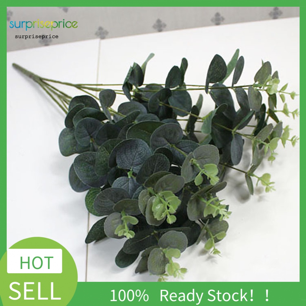 1 Bó Lá Bạch Đàn Nhân Tạo Bằng Nhựa Cho Trang Trí