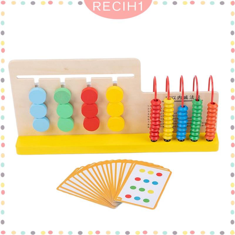 Bàn Tính Hạt Xếp Hình Dạng Trượt Độc Đáo Cho Trẻ Mẫu Giáo