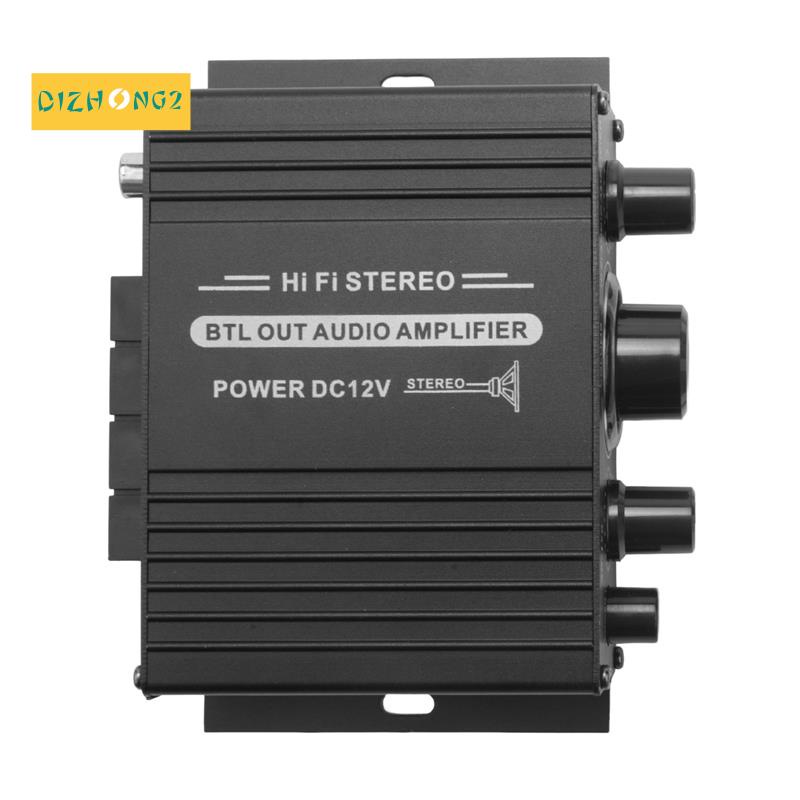 Bộ Khuếch Đại Âm Thanh Kỹ Thuật Số Mini 12V Kênh Kép 20W + 20W Bass Có Thể Điều Chỉnh Âm Lượng Cho Xe Hơi
