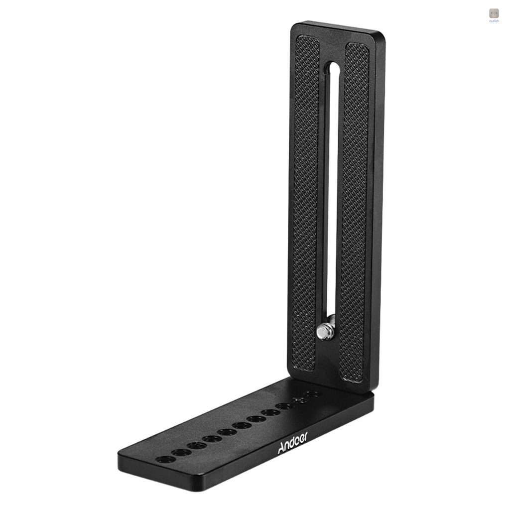ANDOER Giá Đỡ Máy Ảnh Chữ L Bằng Hợp Kim Nhôm Với Ốc Vít 1 / 4 Inch