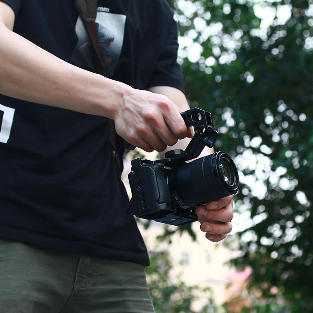 Tay Cầm Máy Ảnh UURig R008 Có Lỗ Khóa 3 / 8 Inch Tiêu Chuẩn Kèm Ngàm Gắn Cold Shoe 15mm Chuyên Dụng