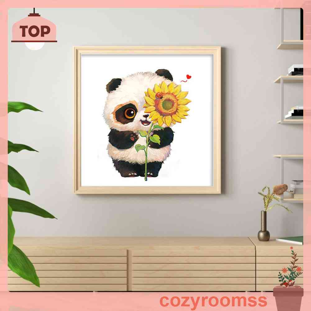 Toàn Bộ Bộ Tranh Thêu Chữ Thập 9CT Hình Gấu Trúc