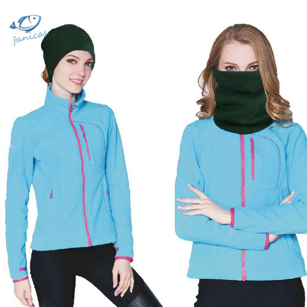 Khăn Choàng Cổ Hai Lớp Co Giãn Màu Trơn Giữ Ấm Mùa Đông Cho Nam Và Nữ