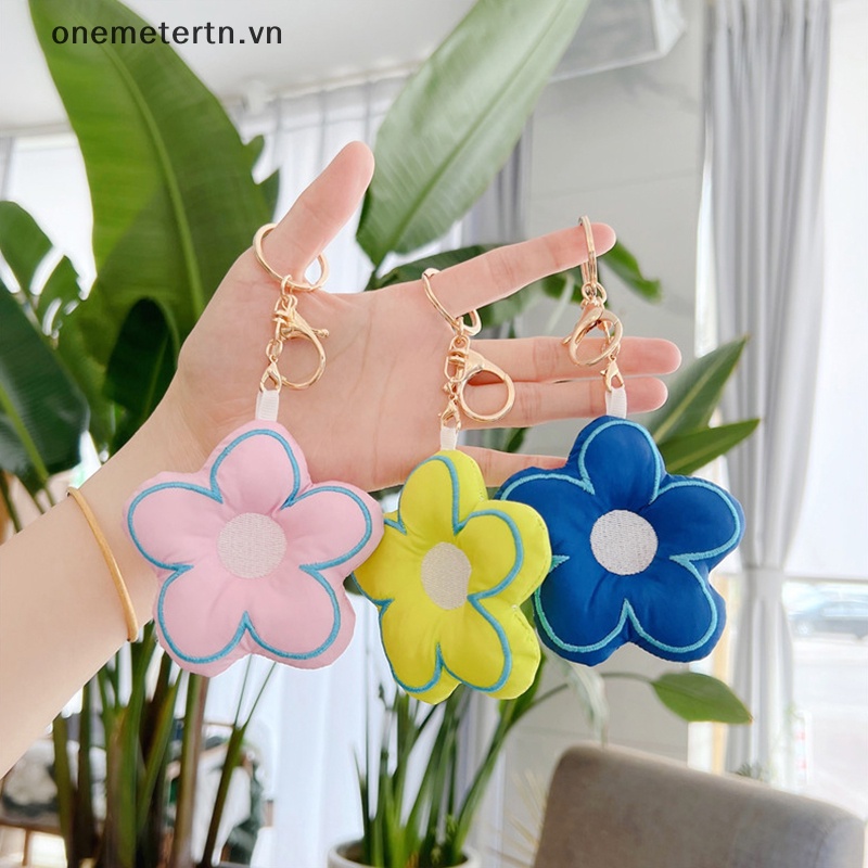 Móc Khóa Hình Búp Bê Nhồi Bông Hoa Anh Đào Xinh Xắn