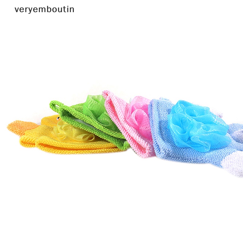 Găng Tay cotton Rửa Mặt Khi Tắm Cho Trẻ Em Hình Động Vật Vui Nhộn n