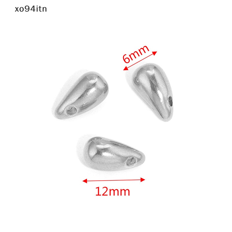 Mặt Vòng cổ / Bông Tai Hình Giọt Nước Bằng Thép Không Gỉ DIY