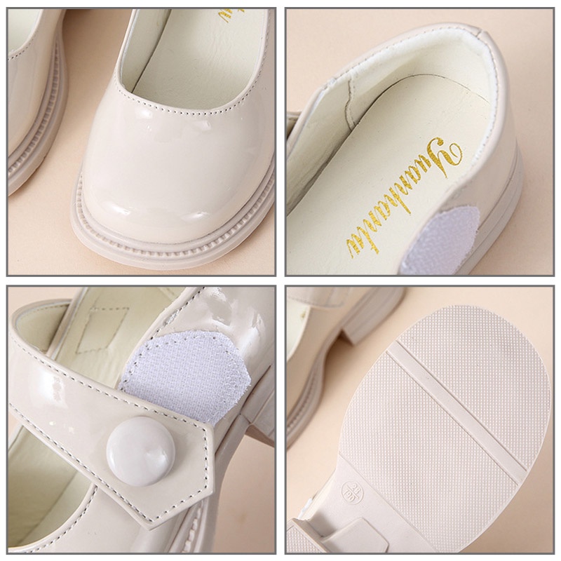 Giày Da Đế Mềm Phong Cách Anh Quốc Cho Bé Gái