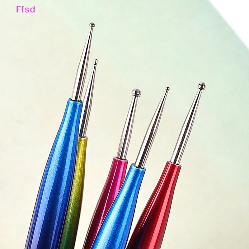 Set 5 Bút Hai Đầu Đính Đá Trang Trí Móng Tay Nghệ Thuật