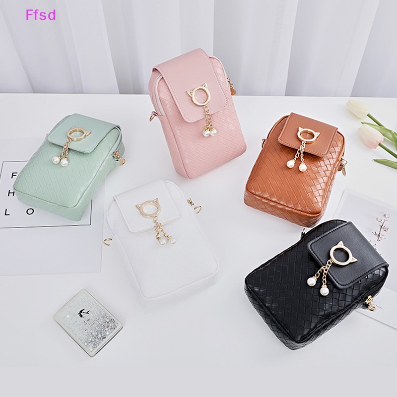{Ffsd} Túi Đeo Chéo Vai Mini Đựng Điện Thoại Đính Ngọc Trai Thời Trang Xuân Hè Dành Cho Nữ * Bán Chạy