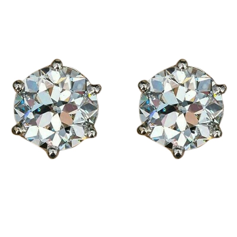 1 Đôi Bông Tai Đính Đá Zircon Cổ Điển Thời Trang Dành Cho Nữ