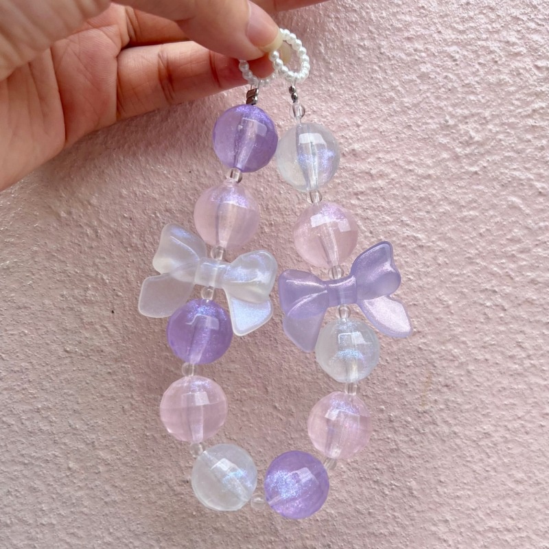 Set 10 Phụ Kiện Hạt Xỏ Lỗ Xỏ Dây Trang Trí Điện Thoại DIY