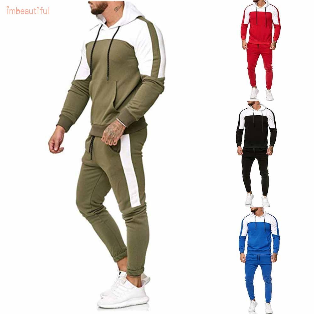 Men’s Sweatsuit Casual Hooded Jogging Large Size Muscle Pentecost Soft