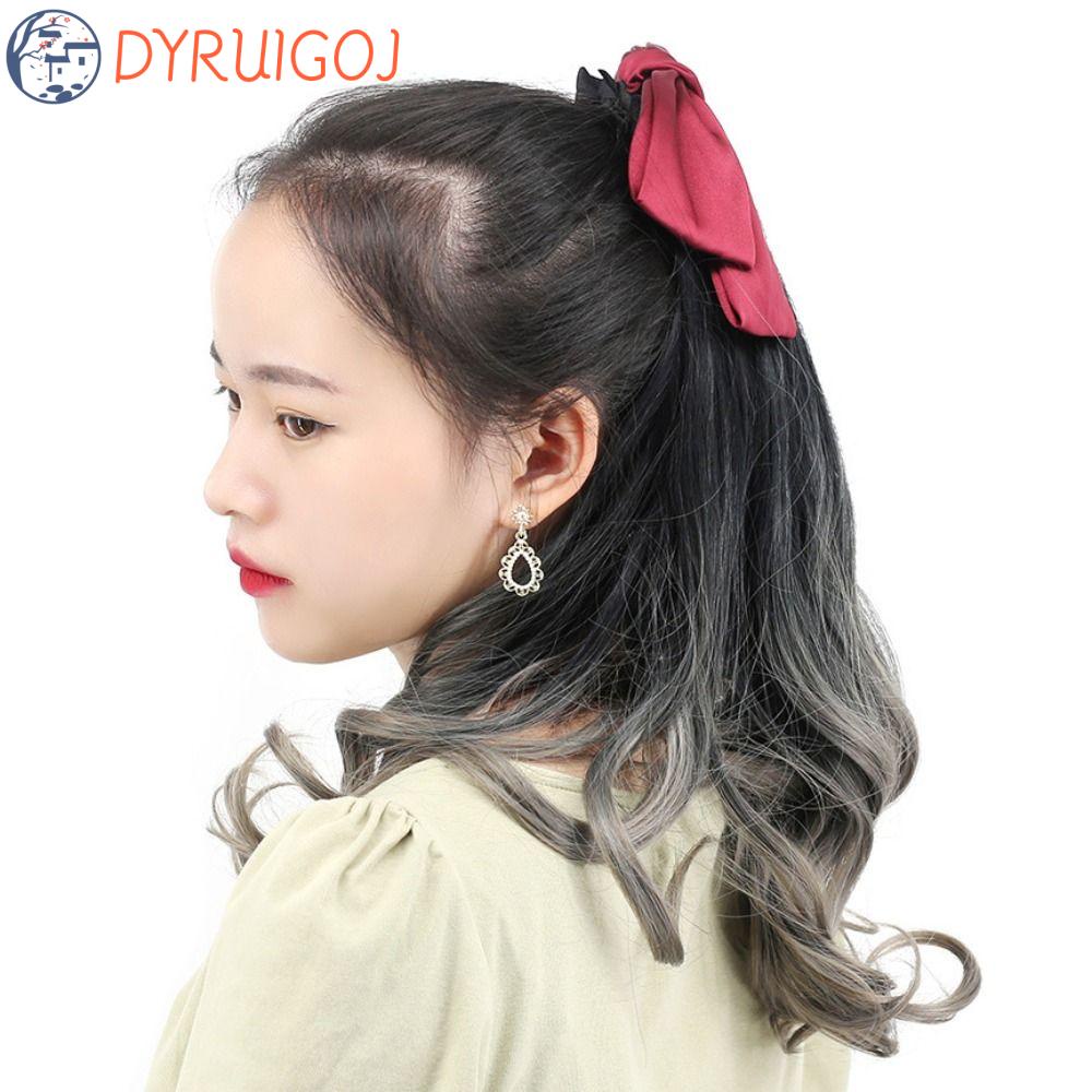 Tóc Giả Đuôi Ngựa Dài Xoăn Màu Nâu Tự Nhiên Chất Lượng Cao