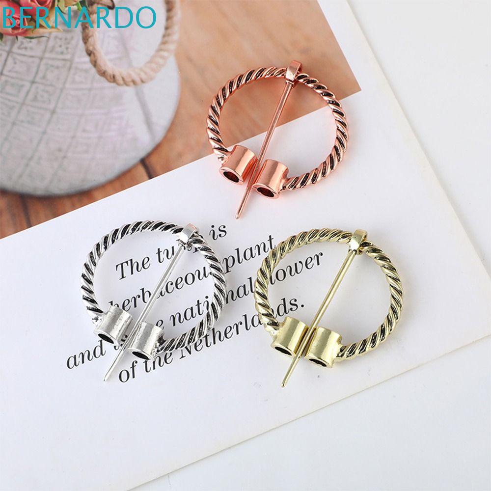 Bernardo Ghim Cài Cổ Áo Cardigan Thắt Nút Hình Học Phong Cách Viking Chống Nhiễm Trùng Phụ Kiện Quần Áo Cho Nữ