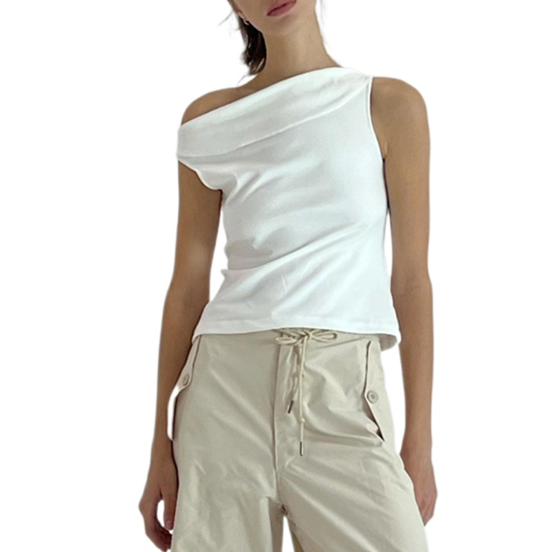 Áo Thun Không Tay Dáng Ôm Thiết Kế Giản Dị Thời Trang Dành Cho Nữ