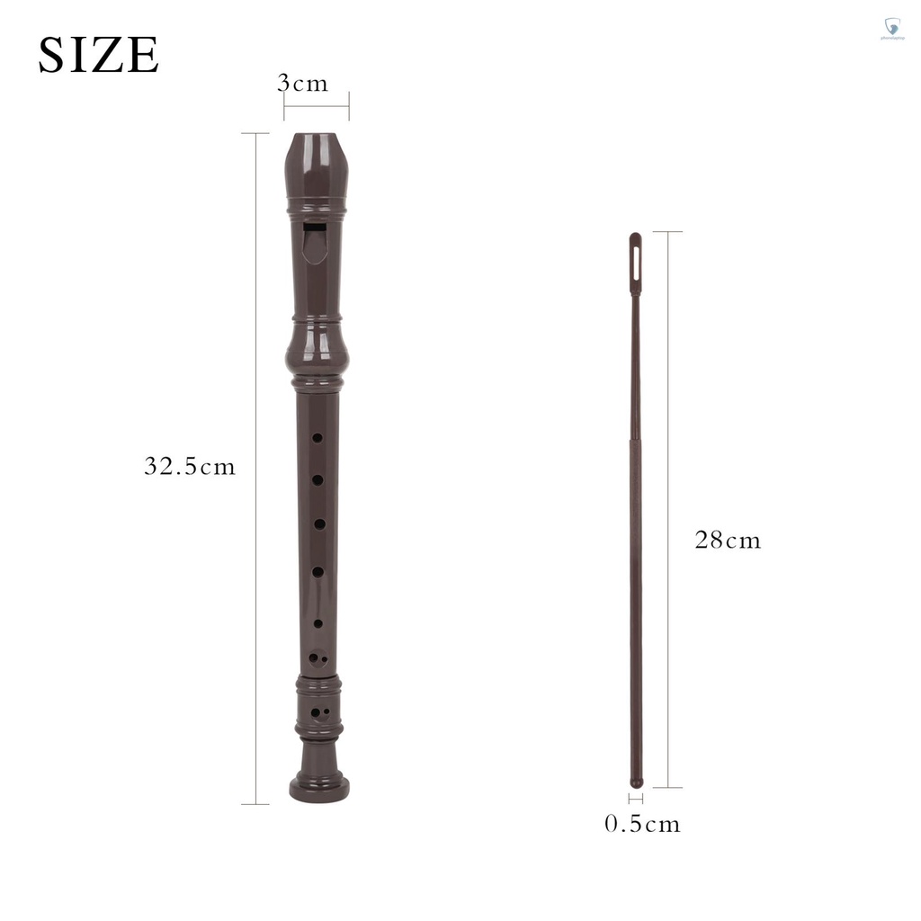 Thiết Bị Ghi Âm Ngón Tay 8 Lỗ J32 ABS Soprano Phong Cách Đức