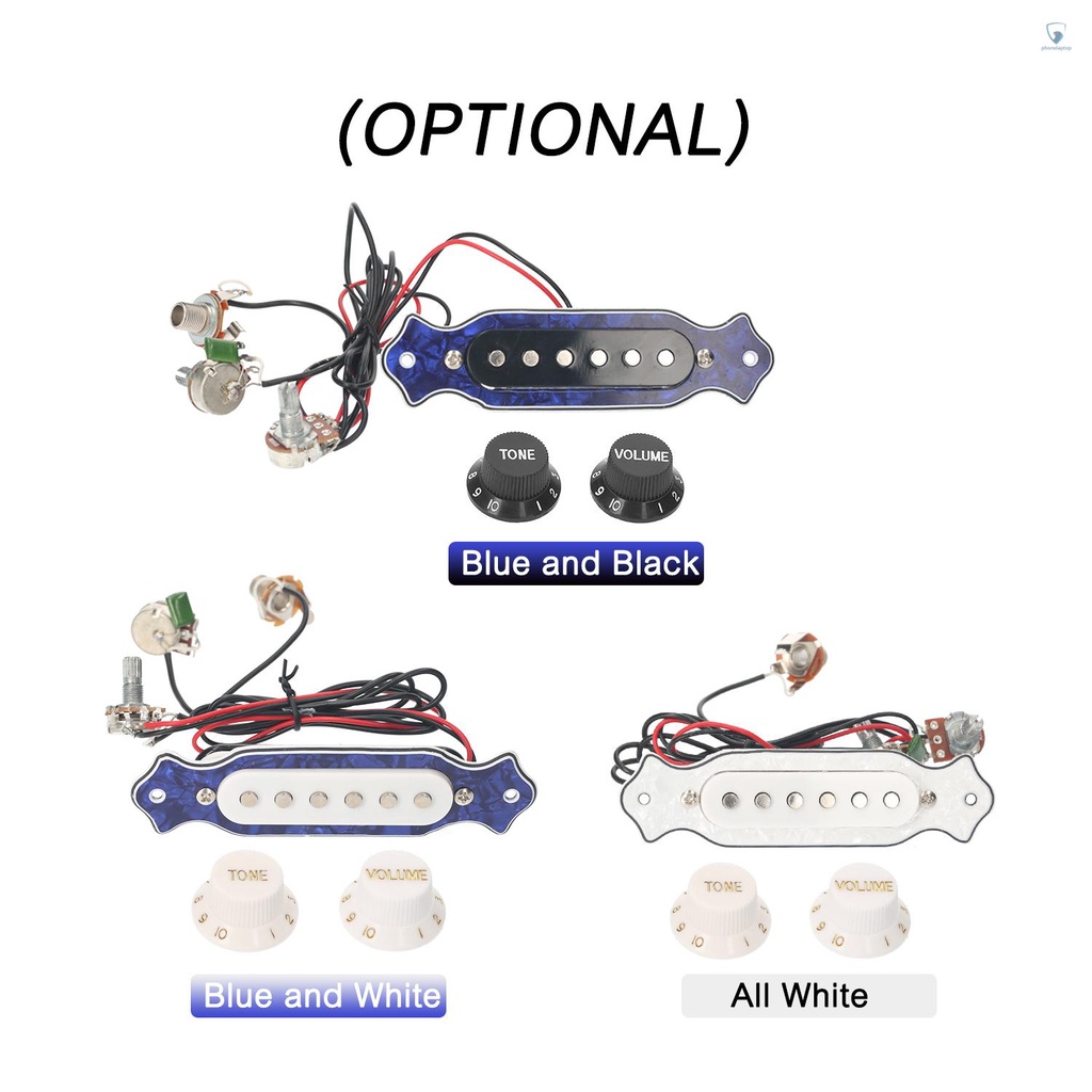 Bộ Pickup Chỉnh Âm Lượng Cho Đàn Guitar Điện Kèm Núm Vặn Điều Chỉnh Âm Lượng 6.35mm