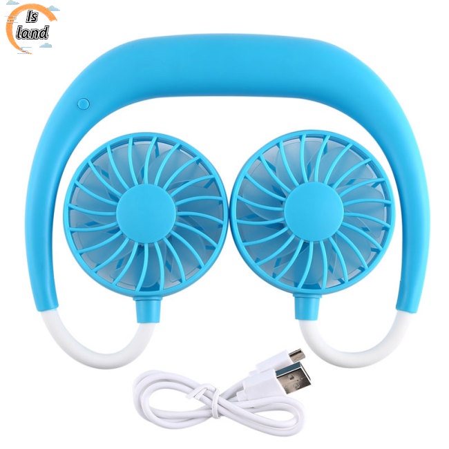 Quạt Thể Thao Mini Đeo Cổ Đa Năng Có Thể Sạc Lại Bằng Cổng USB