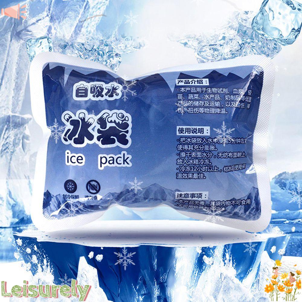 Set 10 Túi Làm Đá Giữ Thức Ăn Tươi Tự Động Hấp Thụ Nước Có Thể Tái Sử Dụng