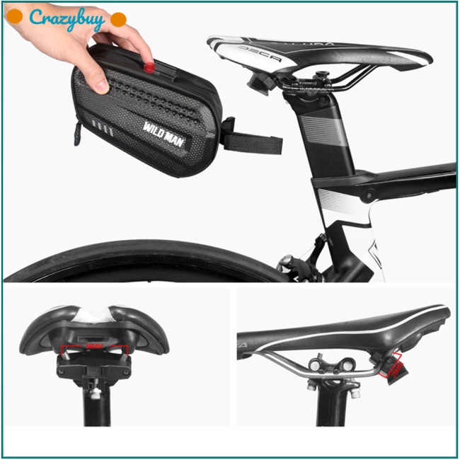 Cr Túi Đựng Đồ Dùng Gắn Yên Xe Đạp Có Vỏ Phản Quang Chống Mưa Tiện Dụng