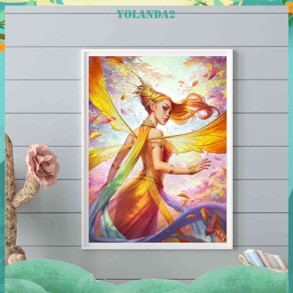 Tranh Đính Đá Kim Cương Toàn Bộ 5D DIY Hình Vẽ Nữ Thần Trang Trí Nhà Cửa