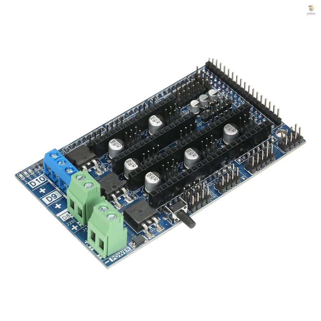 Bảng Mạch Điều Khiển Ramps 1.6 Ramps 1.5 4 Lớp Kèm Tản Nhiệt Cho Máy In 3D