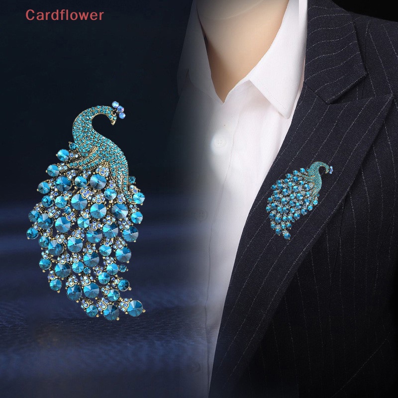 Ghim Cài Áo Hình Con Công Đính Đá Nhân Tạo Thời Trang