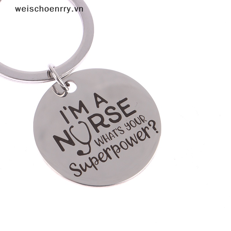 1 Móc Chìa Khóa Có Khắc Chữ I 'M a Nurse Độc Đáo DIY