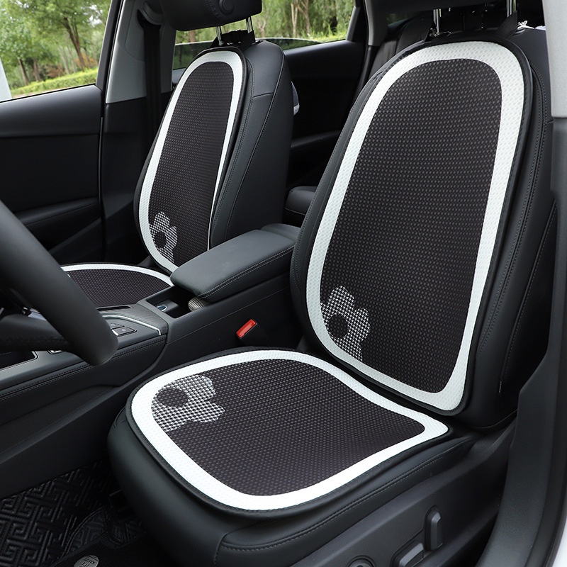 Automotive General Houndstooth Flower Car Cushion Ice Silk Honeycomb Car Seat Non-Slip Seat Cushion Summer Car Interior Design Supplies Car seat decorative pad car interior accessories