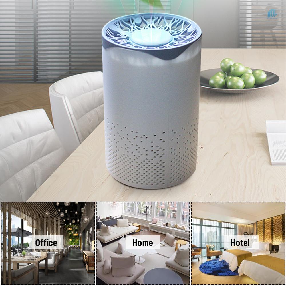 Máy Lọc Không Khí UV 5 Lớp USB Để Bàn Làm Sạch Không Khí Cho Nhà Ở / Văn Phòng / Xe Hơi / Tủ Quần Áo