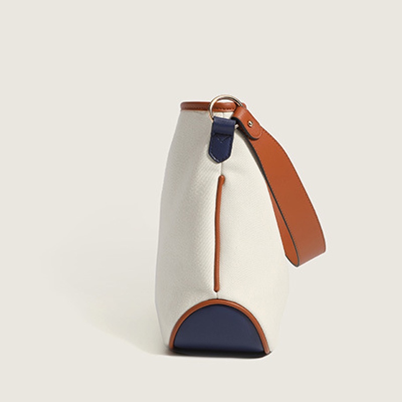 Túi Xách Vải canvas Cỡ Lớn Màu Tương Phản Thời Trang Cho Nữ