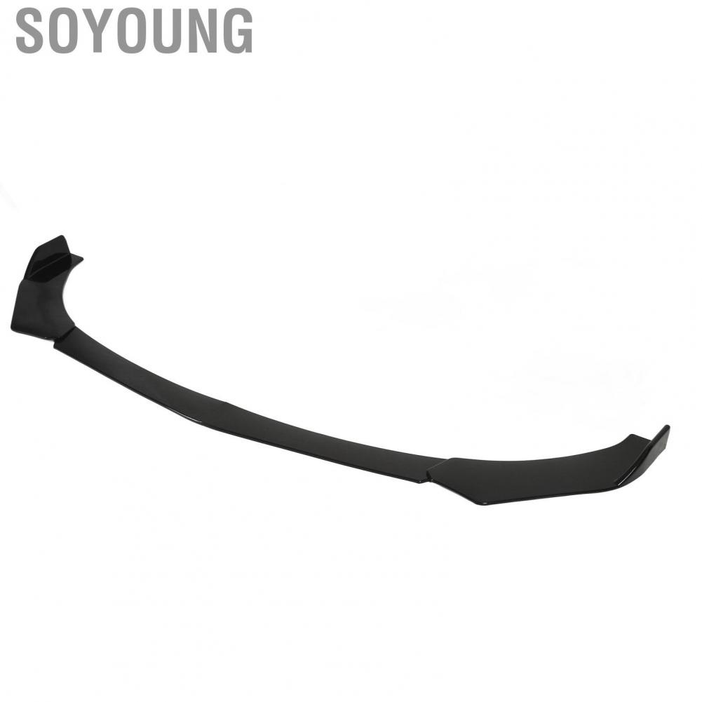 Soyoung Front Bumper Chin Spoiler  Reduce Windage Solid Car Font Bumper Lip Spoiler  Rust Durable Impact Resistant 4PCs  for Car