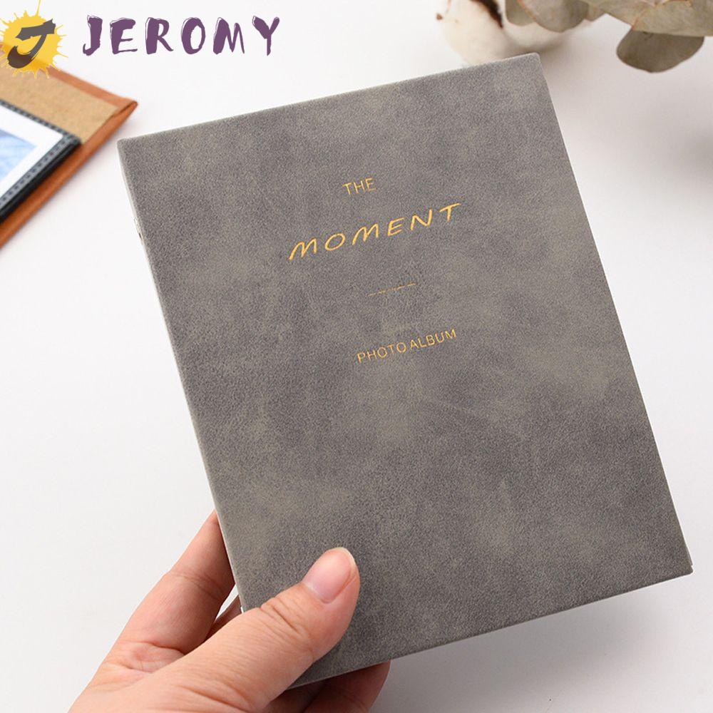 JEROMY Portable Photo Paper Book Mini 11 9 8 7s 90 70 Instax Album Mini Photo Album 64 Pockets Scrapbooking Creative Camera Film Stickers PU Leather Cover Child Gifts Photocard Holder/Multicolor