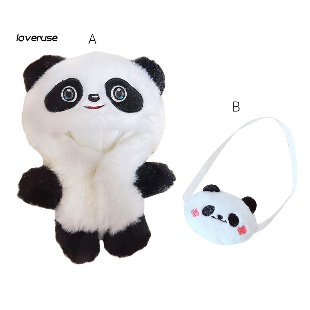 1 Bộ Búp Bê Gấu Trúc Nhồi Bông Đáng Yêu Cho Bé