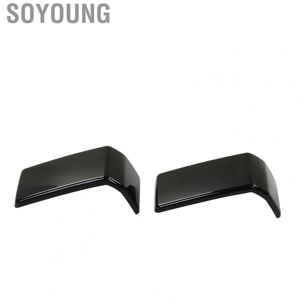 Soyoung Front Bumper Decoration Trim  Car Exterior Accessories Glossy Black Bumper Decoration  Wearproof Colorfast  for G-Class AMG G63 2019-2020